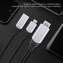Load image into Gallery viewer, USB-C to HDMI TV Cable Game Console Video Cable 4k Hd Transmission Pd Charging Cable
