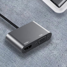 Load image into Gallery viewer, Usb C to HDMI/VGA 2 In 1 HUB Docking Station Hdmi Audio And Video VGA Screen Port Hub
