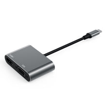 Load image into Gallery viewer, Usb C to HDMI/VGA 2 In 1 HUB Docking Station Hdmi Audio And Video VGA Screen Port Hub
