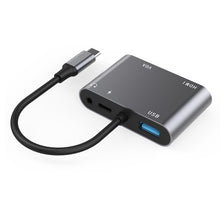 Load image into Gallery viewer, Usb C 5 In 1 HUB Docking Station Hdmi Audio And Video VGA Screen PD Port Hub
