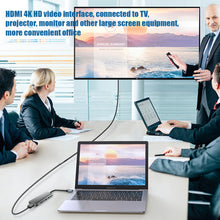 Load image into Gallery viewer, Usb 6 In 1 Docking Station Hdmi Audio And Video Sd Card Reader Pd Port Hub

