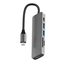 Load image into Gallery viewer, Usb 6 In 1 Docking Station Hdmi Audio And Video Sd Card Reader Pd Port Hub
