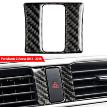 Load image into Gallery viewer, Car Interior Warning Lamp Button Trim Cover Accessories Carbon Fiber Style For Mazda 3 Axela 2013 - 2018
