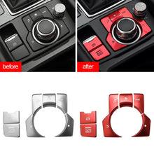 Load image into Gallery viewer, 7Pcs Aluminum Electronic Parking Brake Automatic Parking Button Cover For Mazda3 ATENZA CX-5 CX-4 CX-8
