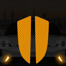Load image into Gallery viewer, 2Pcs Car Reflector Protective Sticker Scratches Safety Warning Reflective Car Stickers Acessorio Reflective Tape
