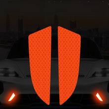Load image into Gallery viewer, 2Pcs Car Reflector Protective Sticker Scratches Safety Warning Reflective Car Stickers Acessorio Reflective Tape
