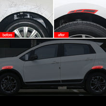 Load image into Gallery viewer, 2Pcs Car Sticker Front Fender Stripe Guard Tire Eyebrow Protector Carbon Fiber Wheel Trim Sticker Auto Accessories
