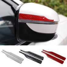 Load image into Gallery viewer, 2Pcs Carbon Fiber Rearview Mirror Protector Anti-Rub Strip Sticker Anti-Collision Strip Anti-Scratch Trim Sticker
