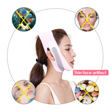 Load image into Gallery viewer, V Shape Thin Face Lift Slimming Mask Massage Tool Double Chin Strap Facial Slim Mask V-face Belt Facial Lifting Bandage
