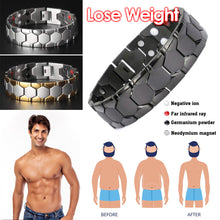 Load image into Gallery viewer, Hot Sale Luxury Fashion Health Energy Bracelet Men Mental Bio Magnetic Anti-fatigue Anti-radiation Bracelets Jewelry
