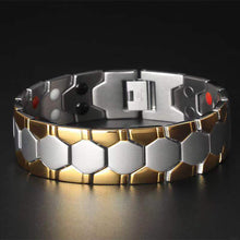Load image into Gallery viewer, Hot Sale Luxury Fashion Health Energy Bracelet Men Mental Bio Magnetic Anti-fatigue Anti-radiation Bracelets Jewelry
