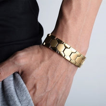 Load image into Gallery viewer, Hot Sale Luxury Fashion Detachable Health Energy Bracelet Men Mental Bio Magnetic Anti-fatigue Anti-radiation Bracelets Jewelry
