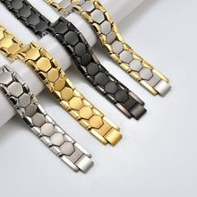 Load image into Gallery viewer, Hot Sale Luxury Fashion Detachable Health Energy Bracelet Men Mental Bio Magnetic Anti-fatigue Anti-radiation Bracelets Jewelry
