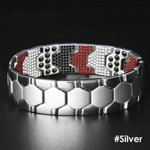 Load image into Gallery viewer, Hot Sale Luxury Fashion Detachable Health Energy Bracelet Men Mental Bio Magnetic Anti-fatigue Anti-radiation Bracelets Jewelry
