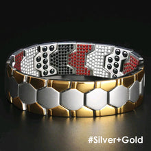 Load image into Gallery viewer, Hot Sale Luxury Fashion Detachable Health Energy Bracelet Men Mental Bio Magnetic Anti-fatigue Anti-radiation Bracelets Jewelry
