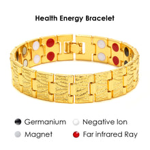 Load image into Gallery viewer, Hot Sale Luxury Fashion Health Energy Bracelet Men Mental Bio Magnetic Anti-fatigue Anti-radiation Bracelets Jewelry
