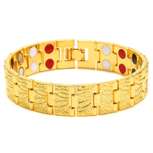 Load image into Gallery viewer, Hot Sale Luxury Fashion Health Energy Bracelet Men Mental Bio Magnetic Anti-fatigue Anti-radiation Bracelets Jewelry
