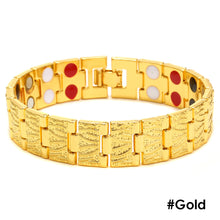 Load image into Gallery viewer, Hot Sale Luxury Fashion Health Energy Bracelet Men Mental Bio Magnetic Anti-fatigue Anti-radiation Bracelets Jewelry
