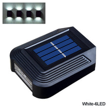 Load image into Gallery viewer, New 6/12 LED Solar Wall Lights Garden Fence Waterproof Solar Led Light Up&amp;Down Light Outdoor Solar Wall Stair Light Patio Courtyard Street Landscape Garden Decor Wall Lamp
