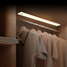 Load image into Gallery viewer, Ultra Thin Motion Sensor Night Light USB Rechargeable Wireless Lamp Bedroom Bedside Cabinet Wardrobe Night Lighting
