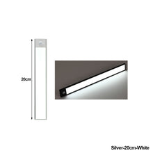 Load image into Gallery viewer, Ultra Thin Motion Sensor Night Light USB Rechargeable Wireless Lamp Bedroom Bedside Cabinet Wardrobe Night Lighting
