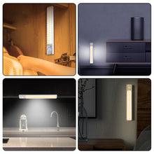 Load image into Gallery viewer, 80/120/160LED Motion Sensor Night Light USB Rechargeable Wireless Lamp Bedroom Bedside Cabinet Wardrobe Night Lighting
