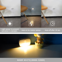 Load image into Gallery viewer, Motion Sensor Wireless Night Lamp Bedside Cabinet LED Night Lights Room Stairway Wardrobe Small Nightlights Lamp
