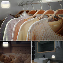 Load image into Gallery viewer, Motion Sensor Wireless Night Lamp Bedside Cabinet LED Night Lights Room Stairway Wardrobe Small Nightlights Lamp
