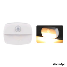 Load image into Gallery viewer, Motion Sensor Wireless Night Lamp Bedside Cabinet LED Night Lights Room Stairway Wardrobe Small Nightlights Lamp

