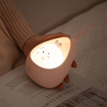 Load image into Gallery viewer, Smart Motion Sensor Night Light USB Chargeable Cute Animal LED Lamp Gifts For Children Kids Bedroom Silicone Wall Lights
