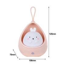 Load image into Gallery viewer, Smart Motion Sensor Night Light USB Chargeable Cute Animal LED Lamp Gifts For Children Kids Bedroom Silicone Wall Lights
