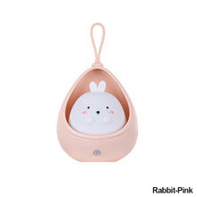 Load image into Gallery viewer, Smart Motion Sensor Night Light USB Chargeable Cute Animal LED Lamp Gifts For Children Kids Bedroom Silicone Wall Lights
