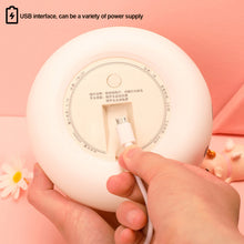 Load image into Gallery viewer, Cute Bun Tap Night Light Silicone Atmosphere Lamp Children Kids Holiday Gift Dimmable Sleeping Night Lamp 5V USB Charging
