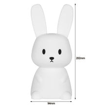 Load image into Gallery viewer, Cute Rabbit Tap Night Light Silicone Animal Atmosphere Lamp Children Kids Holiday Gift Dimmable Sleeping Night Lamp 5V USB Charging
