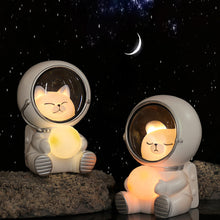 Load image into Gallery viewer, USB Charging Galaxy Guardian Pet Astronaut Night Light Atmosphere Lamp Children Kids Holiday Gifts Decoration Lamp Sleeping Light
