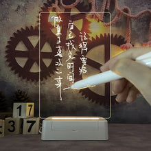 Load image into Gallery viewer, Note Board Creative Led Night Light USB Message Board Holiday Light With Pen Gift For Children Girlfriend Decoration Night Lamp
