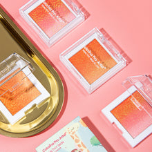 Load image into Gallery viewer, Monochrome Petal Gradient Vitality Blush Peach Red Pearl Stage Rouge Powder Waterproof Sweat-proof Daisy Blusher Face Makeup

