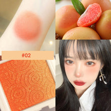Load image into Gallery viewer, Monochrome Petal Gradient Vitality Blush Peach Red Pearl Stage Rouge Powder Waterproof Sweat-proof Daisy Blusher Face Makeup
