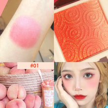 Load image into Gallery viewer, Monochrome Petal Gradient Vitality Blush Peach Red Pearl Stage Rouge Powder Waterproof Sweat-proof Daisy Blusher Face Makeup
