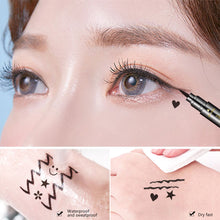 Load image into Gallery viewer, Stamp Eyeliner Extremely Fine Double-headed Waterproof Not Smudges The Corners of The Eyes Love Moon Flower Star Eyeliner
