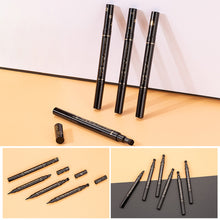 Load image into Gallery viewer, Stamp Eyeliner Extremely Fine Double-headed Waterproof Not Smudges The Corners of The Eyes Love Moon Flower Star Eyeliner
