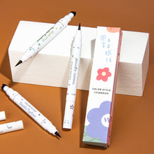 Load image into Gallery viewer, Color Eyeliner Starry Purple Blue Brown Ultra-fine Waterproof Non-smudge Liquid Eyeliner Beauty Women Makeup Cosmetic
