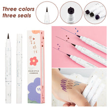 Load image into Gallery viewer, Color Eyeliner Starry Purple Blue Brown Ultra-fine Waterproof Non-smudge Liquid Eyeliner Beauty Women Makeup Cosmetic
