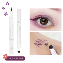 Load image into Gallery viewer, Color Eyeliner Starry Purple Blue Brown Ultra-fine Waterproof Non-smudge Liquid Eyeliner Beauty Women Makeup Cosmetic
