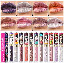 Load image into Gallery viewer, Shimmer Lip Gloss Beauty Girl Diamond Glitter Lip Tint Waterproof Long Lasting Gold Flash Liquid Lipstick Makeup Women Cosmetic
