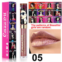 Load image into Gallery viewer, Shimmer Lip Gloss Beauty Girl Diamond Glitter Lip Tint Waterproof Long Lasting Gold Flash Liquid Lipstick Makeup Women Cosmetic
