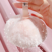 Load image into Gallery viewer, Peach Air Color Highlighter Loose Powder Setting Makeup Ball Body Highlight Powder Puff Hair Ball Fashion Makeup Tools
