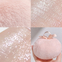 Load image into Gallery viewer, Peach Air Color Highlighter Loose Powder Setting Makeup Ball Body Highlight Powder Puff Hair Ball Fashion Makeup Tools
