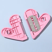 Load image into Gallery viewer, Creative Peach Heart Double-sided Hairbrush Hairbrush Thinning Bangs Trimmer Hairbrush Children's Anti-cut Haircut Haircut
