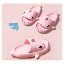 Load image into Gallery viewer, Cute Cartoon Shark Slippers Comfortable Soft Bottom Slippers Non-slip Indoor Outdoor EVA Slippers
